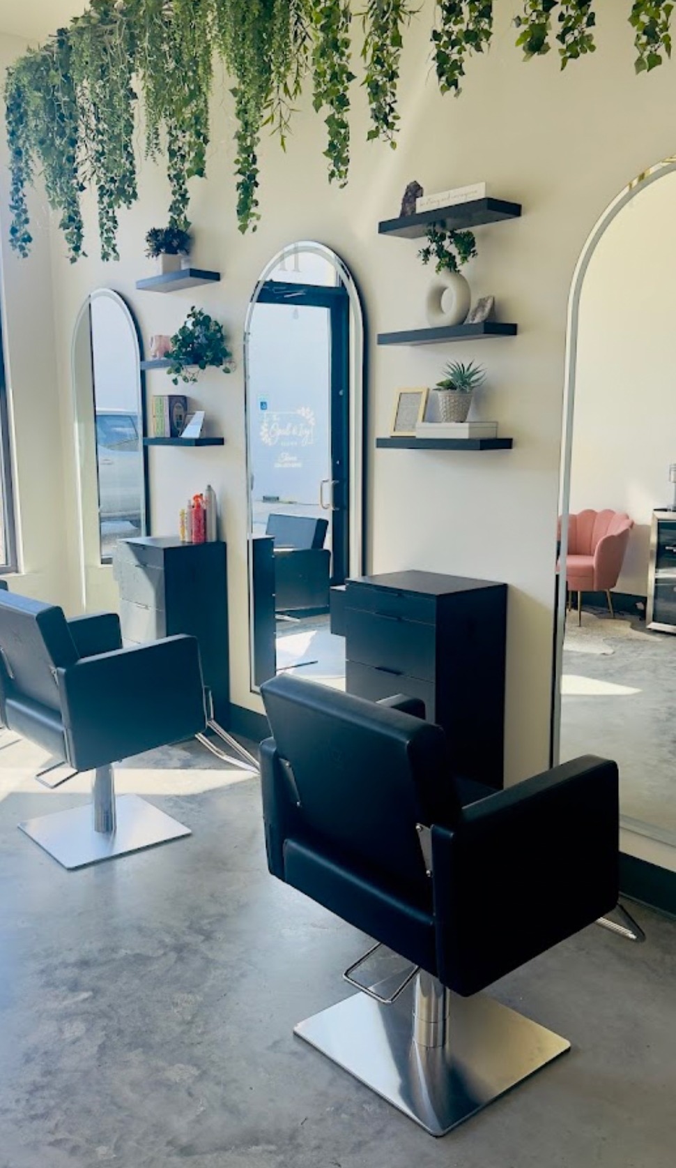Opal & Ivy Salon styling chairs, Baton Rouge